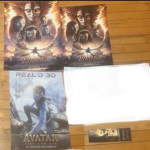 Avatar Fire and Ash BUNDLE PIN Posters & Ticket